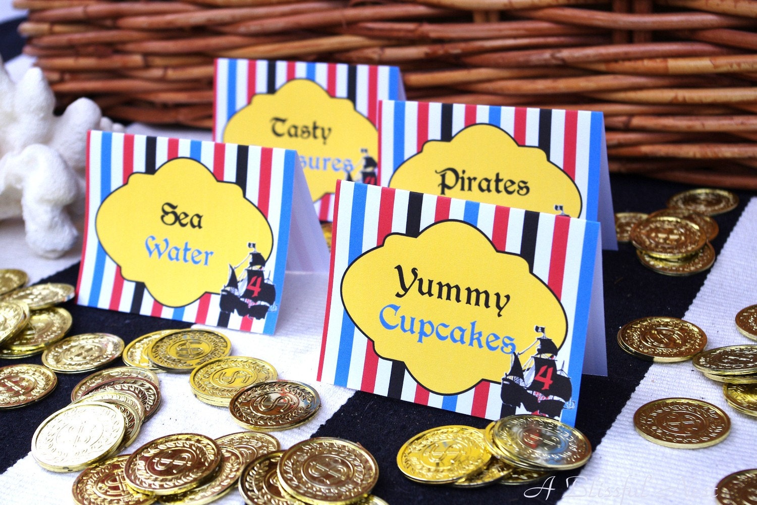 PIRATE Birthday Party Printable Candy Table Signs/Table Signs- A Blissful Nest Il_170x135