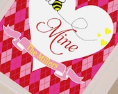 Valentines Day Art Poster - PRINTABLE - Bee Mine - By A Blissful Nest Il_170x135