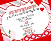 Valentines Day Party Invitation - PRINTABLE - Vintage Sweet Collection - By A Blissful Nest - As Seen On Hostess With The Mostess