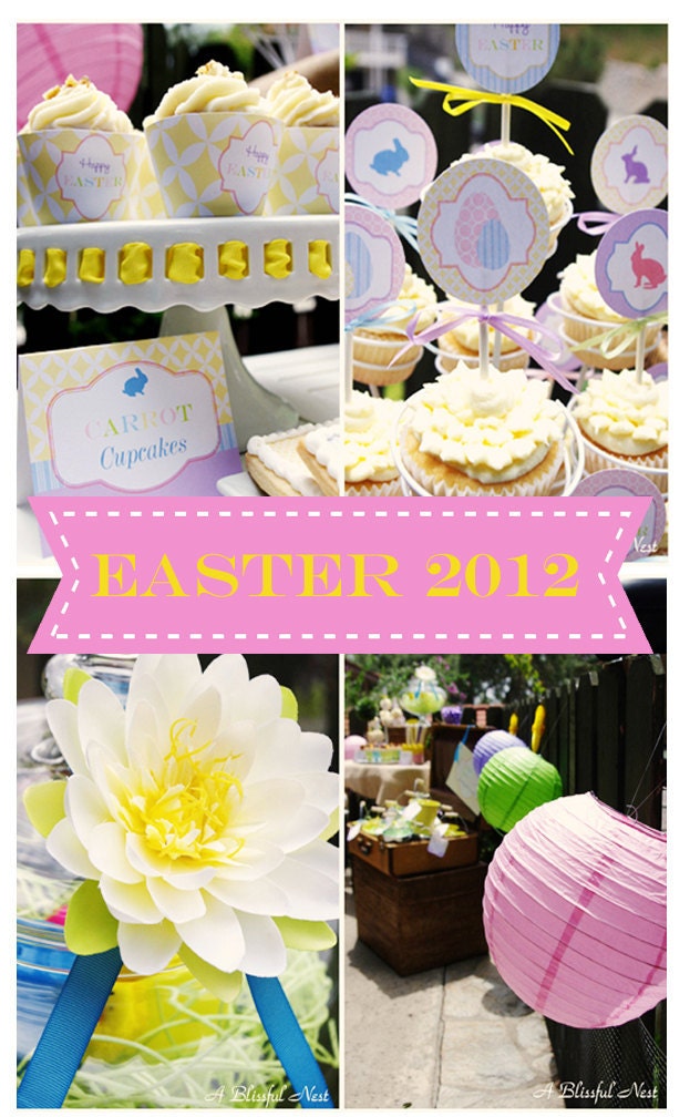 Easter Party- Printable Party Collection- By A Blissful Nest- As Seen In Yum Food & Fun For Kids Magazine