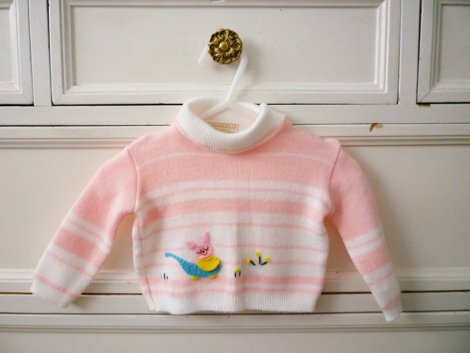 Vintage Happy Bunny Sweater, Size 0-3 Months - OhSydney