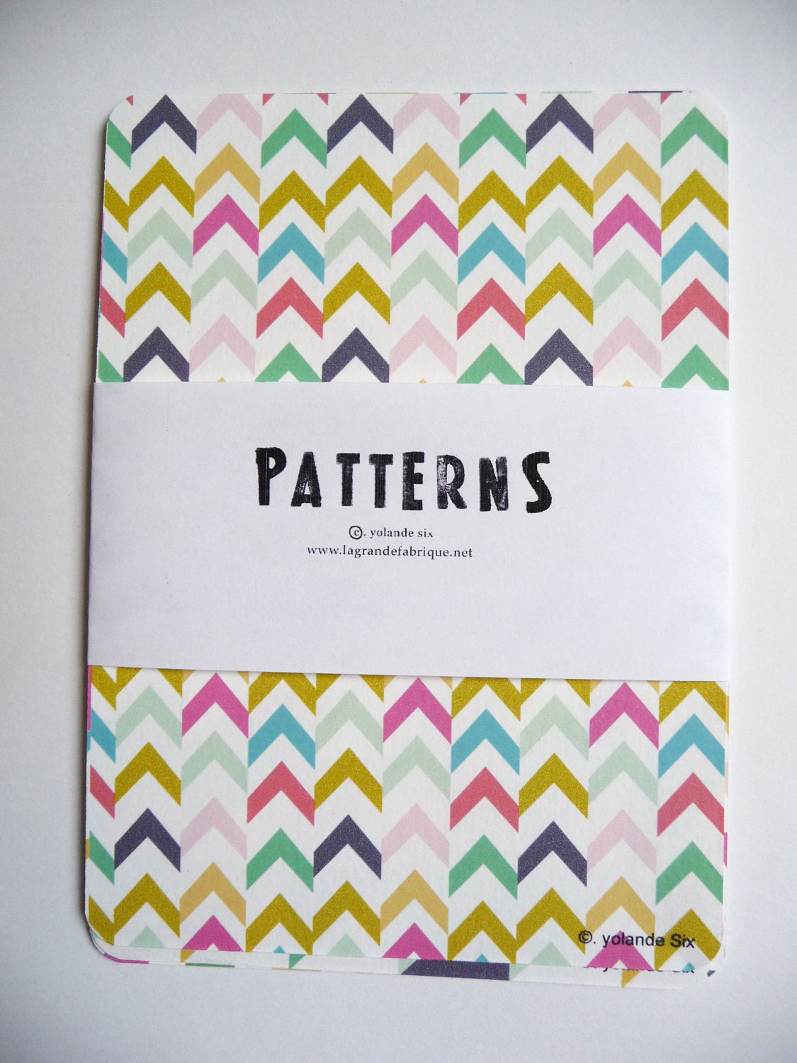 Cards - Chevron - Geometric and colors - print