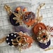 Wrist Corsage Bracelets Flower Vintage Brooch Cuff Bridal Fabric Flower - Jewel Tone