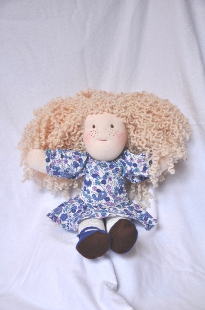 Anemone - Beautiful 15-inch all natural waldorf-inspired doll