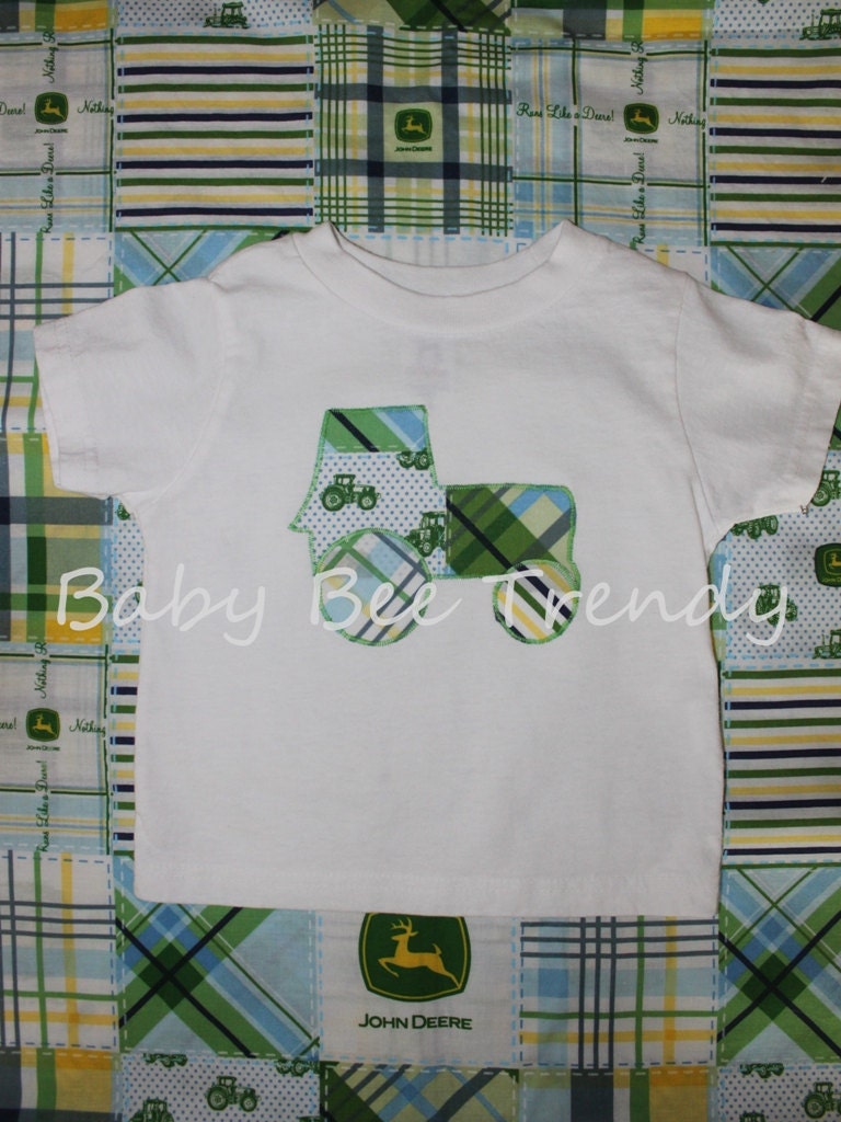 Made to Order... John Deere Blue Tractor T-Shirt, Shortsleeve or Longsleeve -- 2T 3T 4T 5/6 7