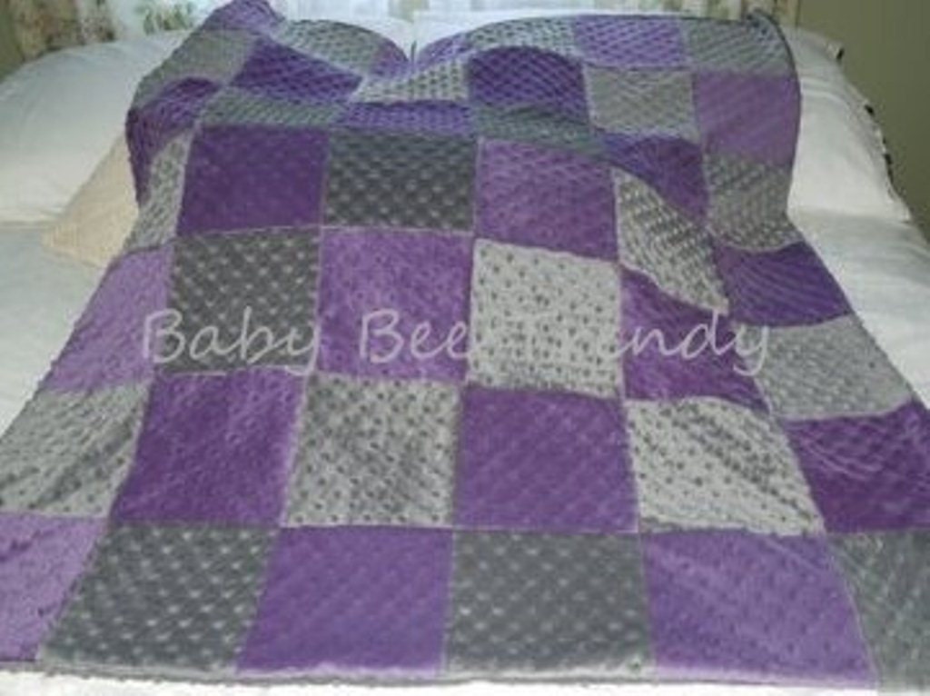 Made to Order... MINKY Dimple Dot Crib Duvet Cover -- Custom YOU DESIGN