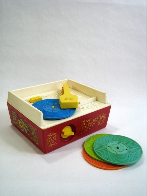 FISHER PRICE Music Box Record Player 1971