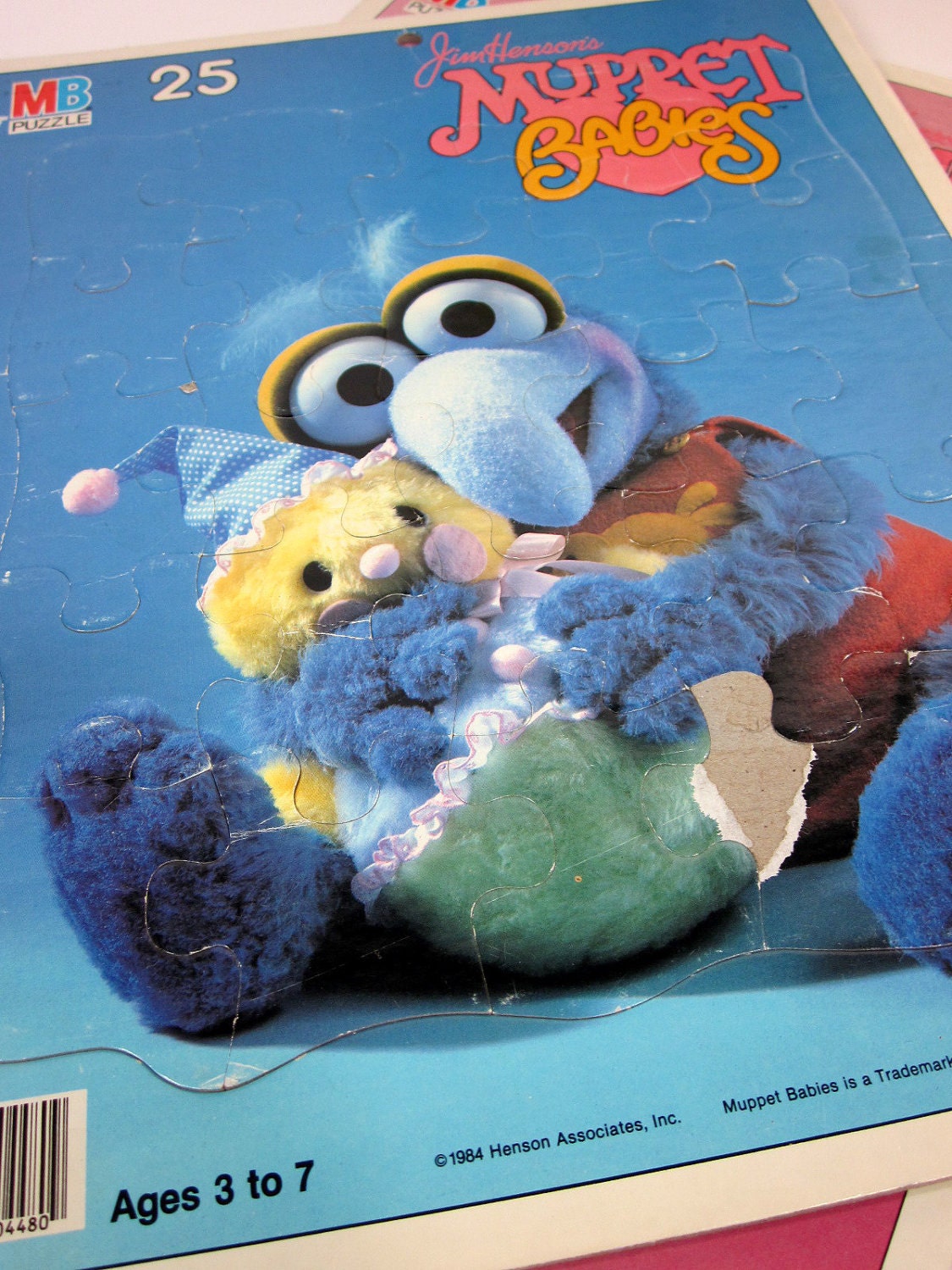 sale / Set of 3 Milton Bradley Muppet Babies Puzzles 80s