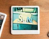 Polaroid Coaster - SUN