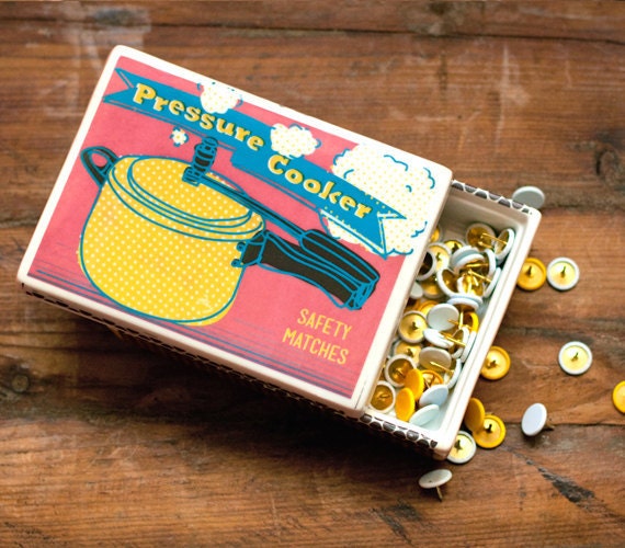 Ceramic Matchbox Boxes - Pressure Cooker
