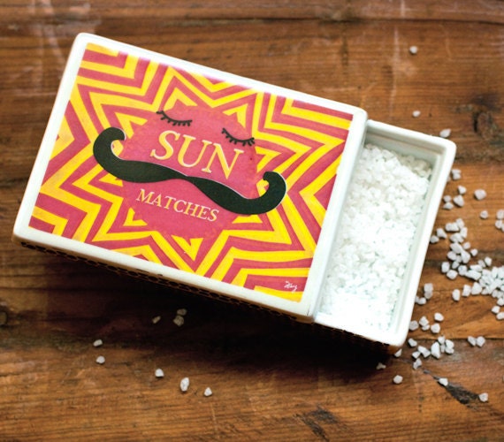Ceramic Matchbox Boxes - Sun Matches
