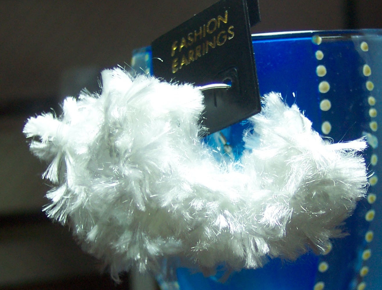 Pure 925 Silver Fur Knitted White Earrings Hoopies Hoops 20mm