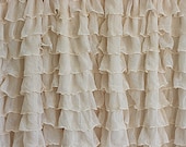 Pre Ruffled Ruffle Fabric 2 Inch Wide Ivory