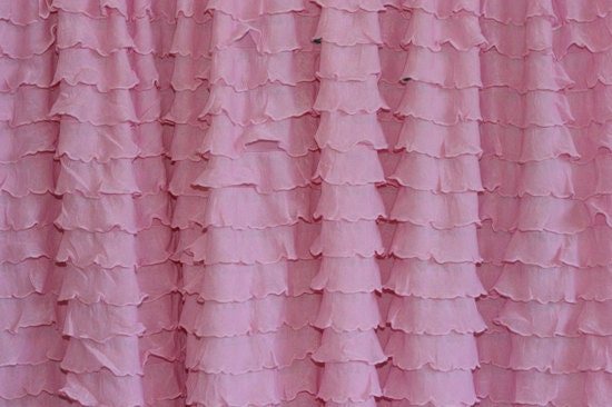 Pre Ruffled Ruffle Fabric 1 Inch Wide Light Pink