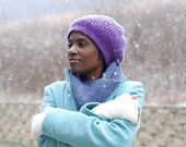 Original Knitting PDF pattern bundle - Fiona on the fly hat and cowl - design by A BLACK PEPPER