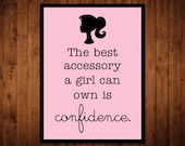 8x10 Confidence Wall Art Print - you choose background