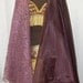 Women's Burgundy and Gold Organza Belly Dance Costume Size 8 10 Halloween Cosplay Rennaisance Faire Harem