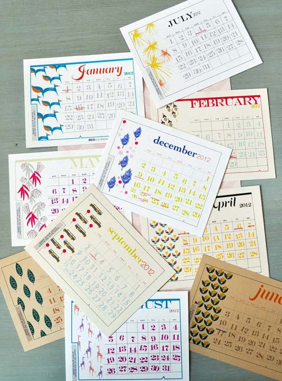 2012 Eco Desk Calendar