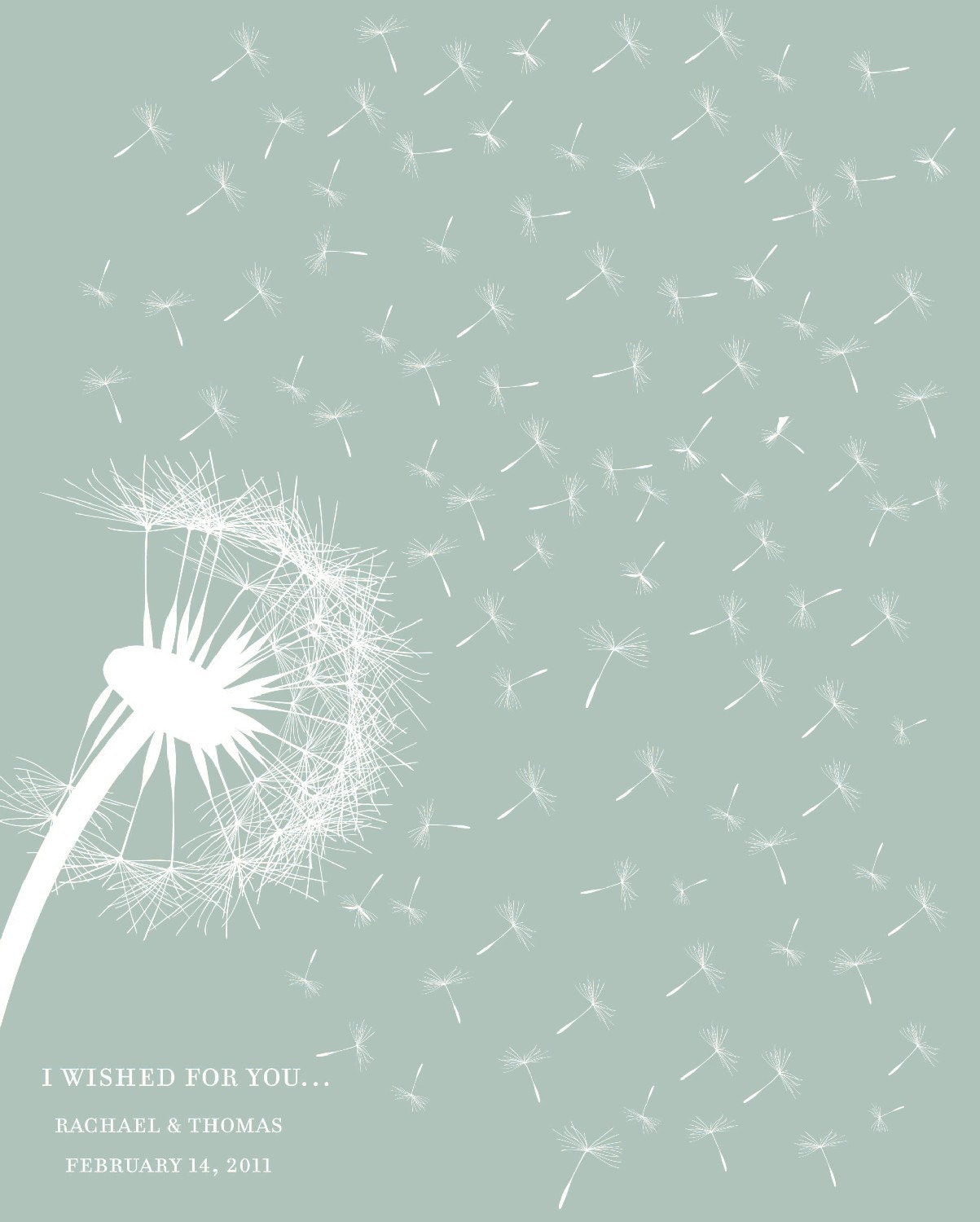 I wished for you...Guest Book Poster