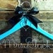 PAINTED Personalized Bridal Hanger, Black, or color of your choice, Custom Wedding Dress Hanger, for Bride