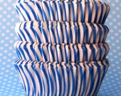MINI Blue Striped Cupcake Liners (60)