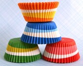 Assorted Retro Swirl Cupcake Liners (100)
