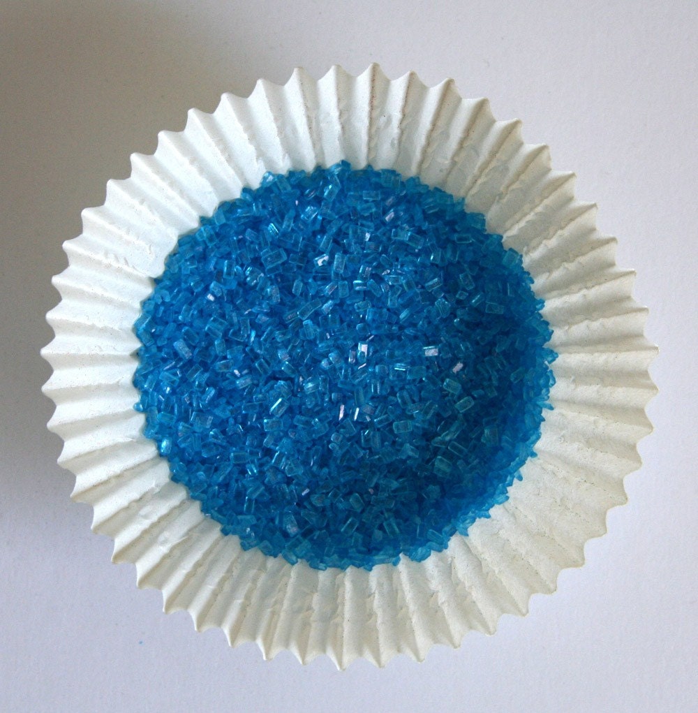 Blue Crystal Sugar for Decorating Cupcakes, Cookies and Cakes (4 ounces) Il_170x135