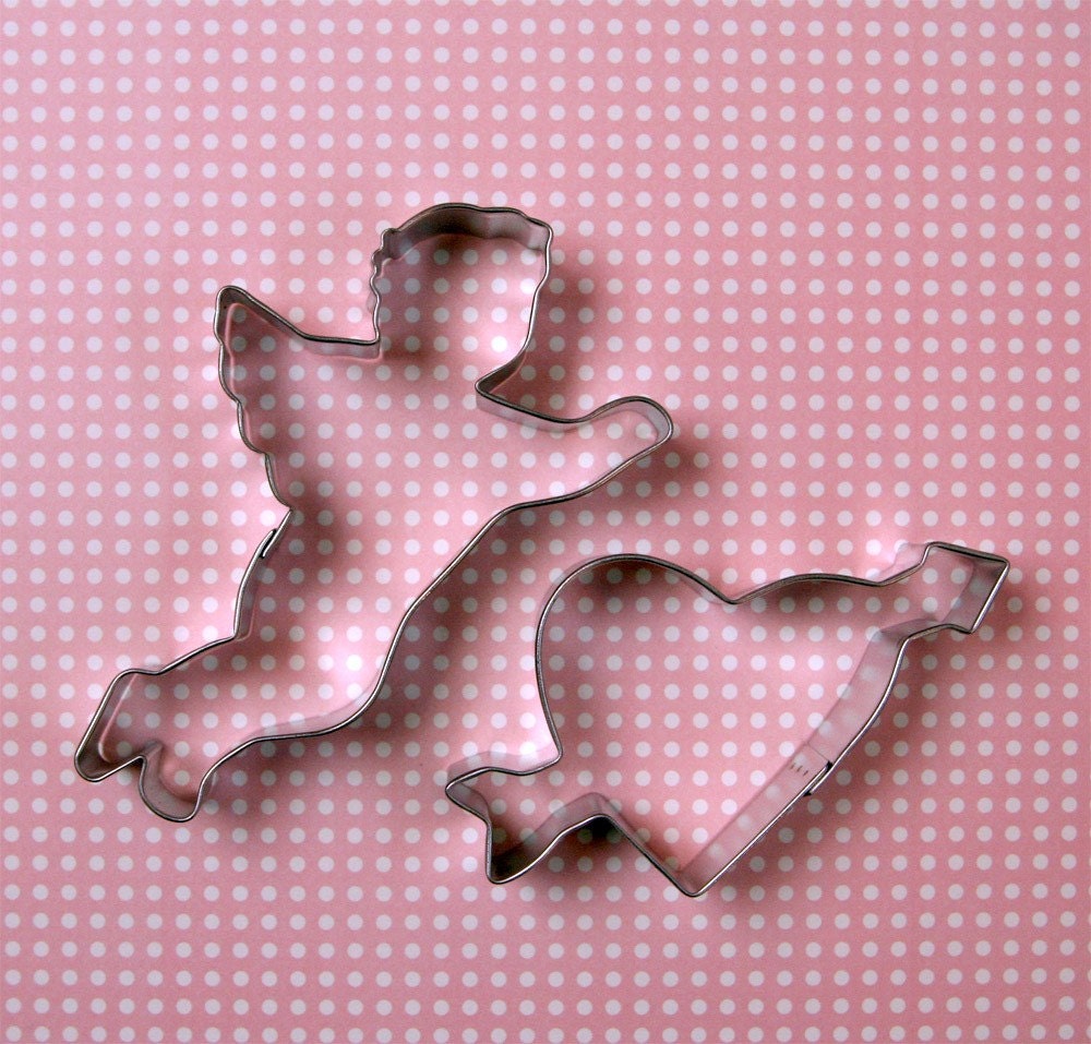 Cupid and Heart Cookie Cutter Set Il_570xn