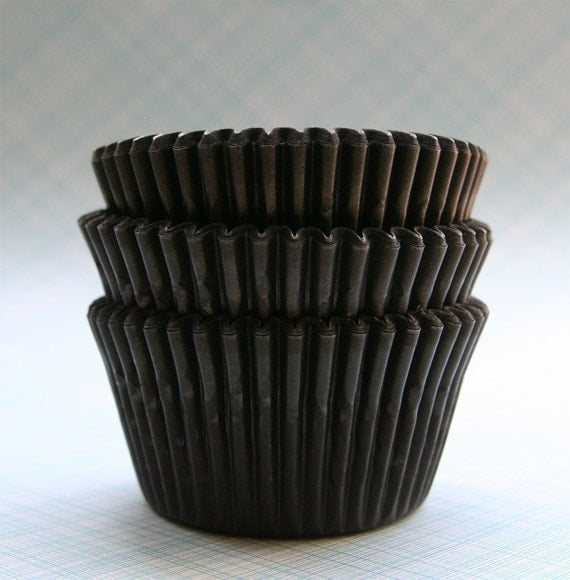 Black Cupcake Liners (45) Il_570xn