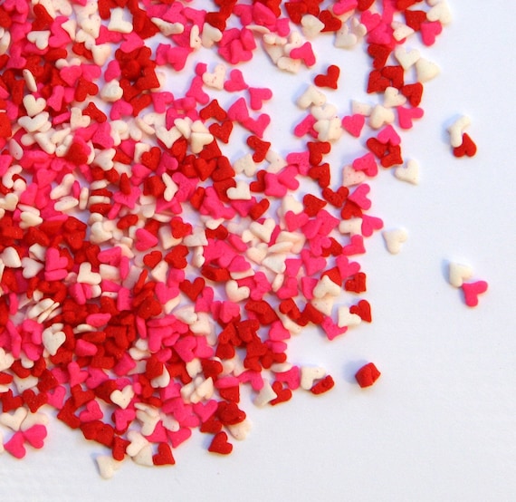Valentine's Mini Heart Sprinkles for Decorating Cupcakes and Cookies (4 oz) Il_570xn