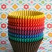 80 Rainbow Cupcake Liners