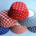 Red, White and Blue Mix Cupcake Liners (60)