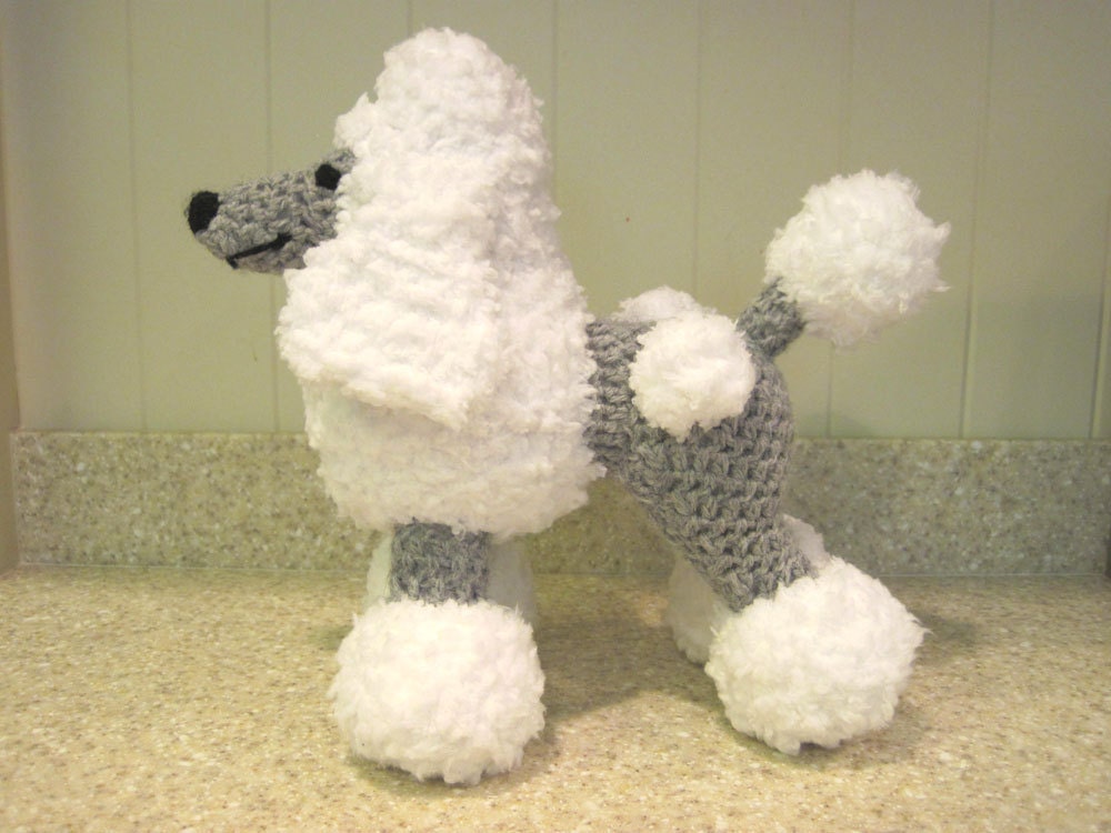 Crocheted Poodle Stuffed Animal Pattern - Digital Download