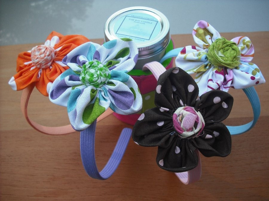 Child's Headband with Super Cute Five Petal Flower