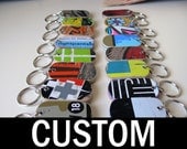 Recycled Skateboard Custom Dog Tag Keychain
