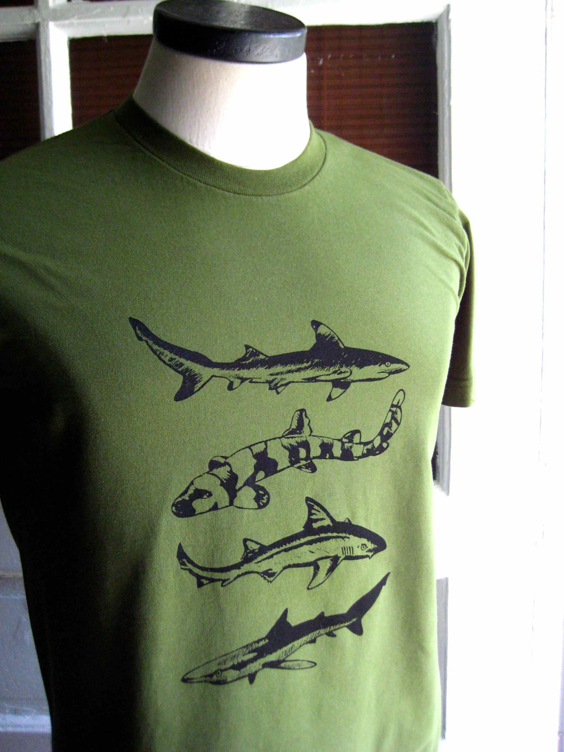 Sharks T Shirt American Apparel Men's / Unisex