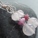 Pink Lady Rose Quartz and Sterling Silver Earrings