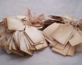 WilWest Old Fashion Wedding favor  tags hanging string labels perfect for Antique and  Vintage resale