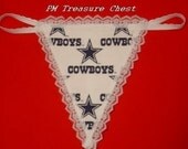 Womens DALLAS COWBOYS G-String Thong Lingerie Football Panty Underwear
