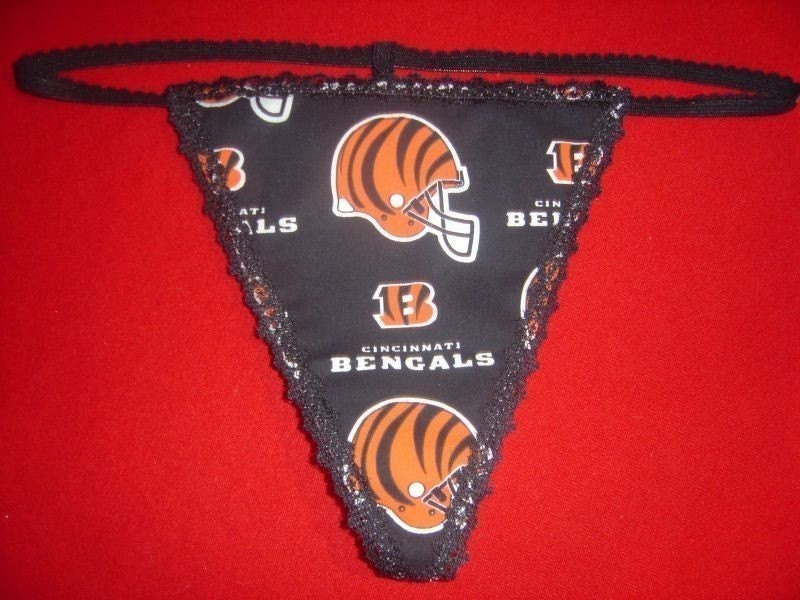 Womens CINCINNATI BENGALS G-String Thong Lingerie Football Panty Underwear