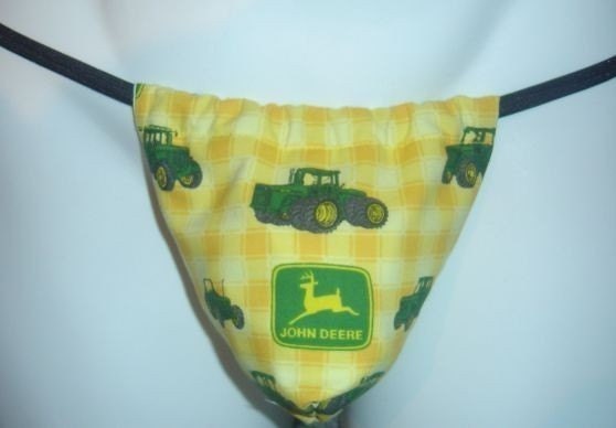 Mens JOHN DEERE G-String Thong Male Lingerie Tractor Underwear
