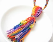 Rainbow Beaded Wedding Tassel Attendant Favor Decoration