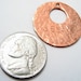 Copper Medallion or Charm Custom Hand Stamped