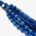 Home Decor Beaded Art Tassel with Blue Pearls -- Earth from Space