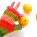 Orange Fingerless Gloves, women fingerless gloves