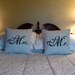 Pillow Set Mr. and Mrs. Pillows for Wedding Gifts, Newlyweds and Married Couples