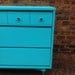 Mid Century Dresser In Chevy Blue