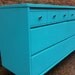 Mid Century Dresser In Chevy Blue