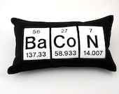 Bacon  Pillow,  Geeky Periodic Table  Gift,  Science Chemistry