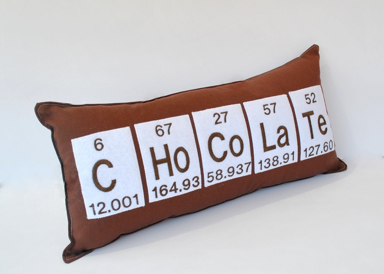 Periodic Table Chemical Element Chocolate Pillow